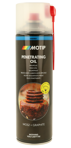 ספריי שמן חודר MOTIP MO90303 500ml עם גרפיט ו-MoS2, מק