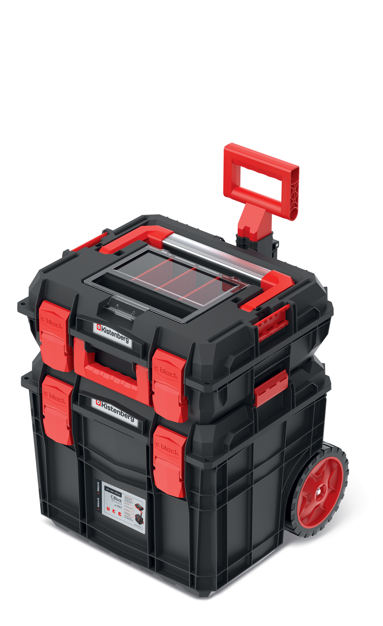 ארגז כלים טרולי C BLOCK MOBILE TOOLBOX SET סט מלא - דגם KISTENBERG KXCS454055