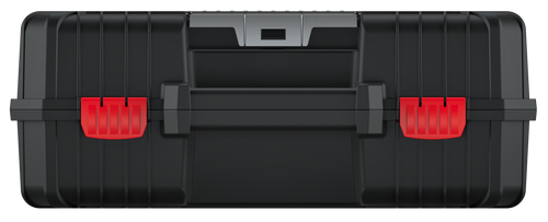 ארגונית משולבת ארגז כלים HEAVY TOOL CASE 40 KHV40B דגם 60407 מבית Kistenberg עם 7 קופסאות נשלפות, מכסה שקוף מפוליקרבונט, רצועות הידוק פנימיות וידית ארגונומית לאחסון וארגון כלים מקצועי