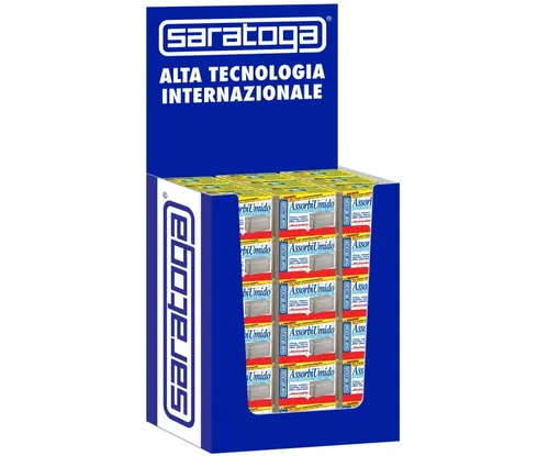 אריזת מילוי Saratoga AssorbiUmido דגם 93.612.001 כולל 3 שקיות 450 גרם - מילוי מקורי למכשיר סופח לחות עם פתיתי גביש לבנים ללא ריח וחומרים נדיפים