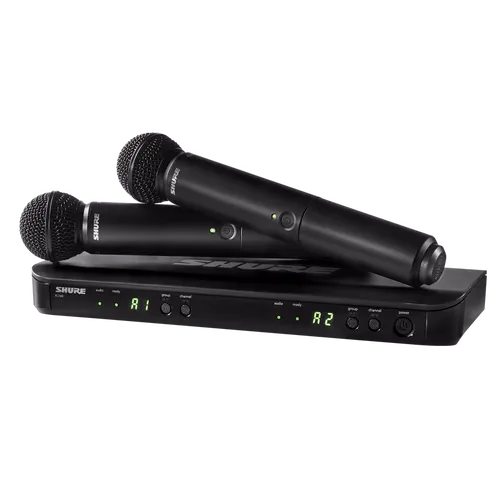 Shure BLX288E/SM58-G18 – מערכת אלחוטית דו־ערוצית