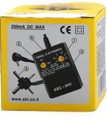 ספק כח אוניברסלי 250MA סקל צהוב