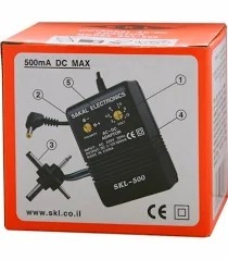 ספק כח אוניברסלי 500MA סקל אדום