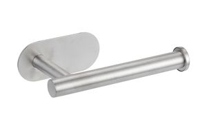 מחזיק נייר טואלט בהדבקה Set & Stick מהודר כסוף מט