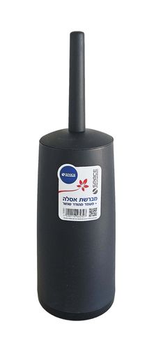 מברשת אסלה + מעמד מעוצב שחור SPACE (מארז 6 יח')