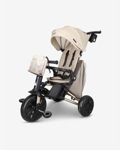 תלת אופן מתקפל 7 ב-1 בעל משענת מתכווננת MINENE X QPLAY-צבע בז