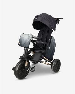 תלת אופן מתקפל 7 ב-1 בעל משענת מתכווננת MINENE X QPLAY-צבע שחור מיננה