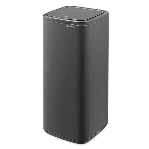 פח אשפה למטבח BO טאץ 30 ליטר, אפור כהה מינרלי Brabantia