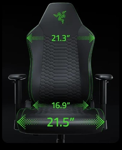 כיסא גיימינג שחור/ירוק Razer Iskur V2 X NewGen