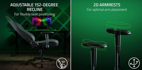 כיסא גיימינג בד אפור בהיר Razer Iskur V2 X