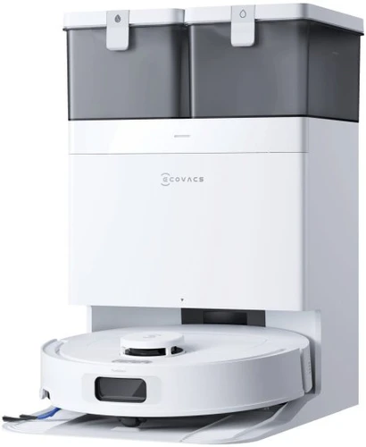 שואב אבק ושוטף רובוטי עם תחנת עגינה Ecovacs Deebot T30C - צבע לבן 