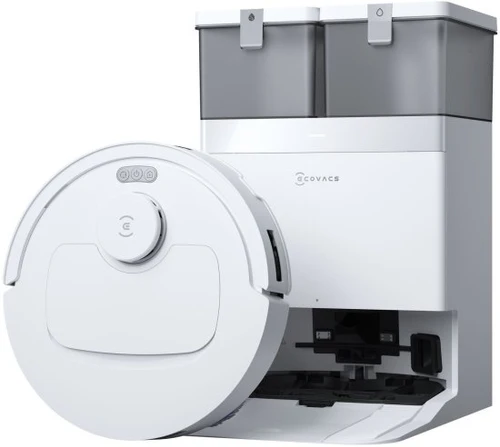 שואב אבק ושוטף רובוטי עם תחנת עגינה Ecovacs Deebot T30C - צבע לבן 