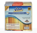 סט 3 מטליות מייקרופייבר לרצפה 50X80 Vish המברשת רוחמה