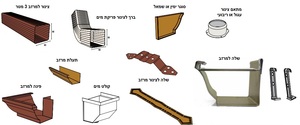 מרזב אלומיניום להתקנה עצמית