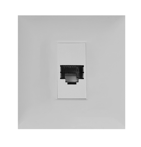 שקע למחשב RJ-45 CLICK לקופסא עגולה (55) בצבע לבן