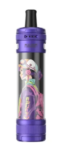 Aspire Magnum E-Shisha Kit BLUE-VIOLET & CYBER LILLY | אספייר מגנום אי שישה כחול עם ציור של ילדה