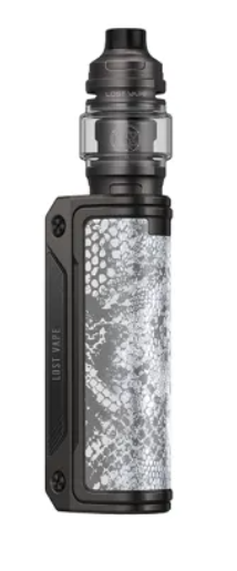 LOST VAPE THELEMA SOLO 100W KIT CERNUNNOS GREY | לוסט וייפ טלמה סולו אפור שחור דמוי עור נחש