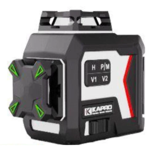 פלס לייזר 963G 3D קווים ירוקים ארגז + מתקן קיר Kapro maestro 3D