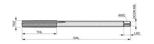 מברז אומים מכונה M6.0 X 1.00 3FL דגם e303m6no3