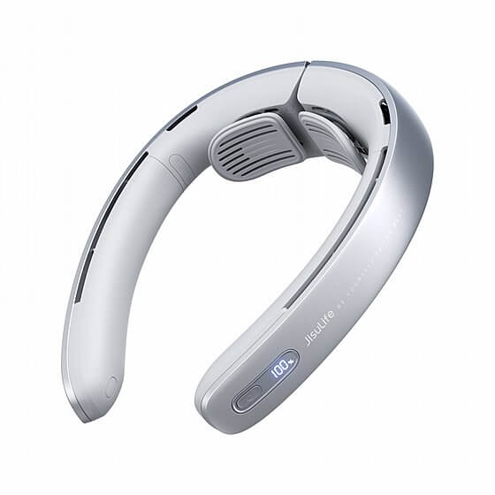 מאוורר צוואר טורבו Neck Fan Pro 1 – צבע אפור מטאלי | 100 רמות מהירות וצג דיגיטלי