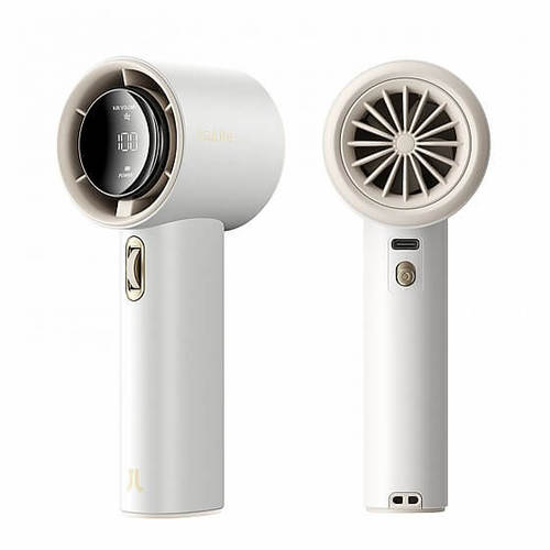 מאוורר טורבו ידני Handheld Fan Pro 1 – צבע לבן פנינה | 100 רמות מהירות וצג דיגיטלי
