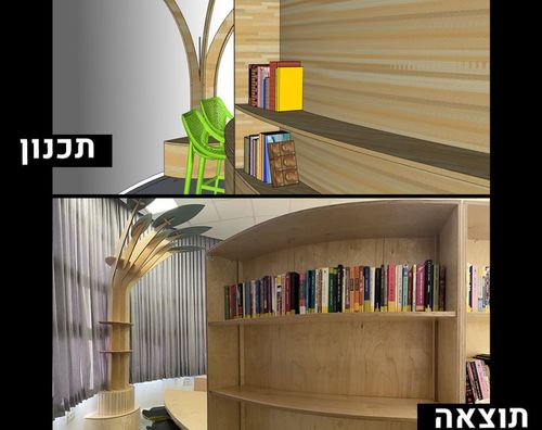 עיצוב ריהוט לספריית