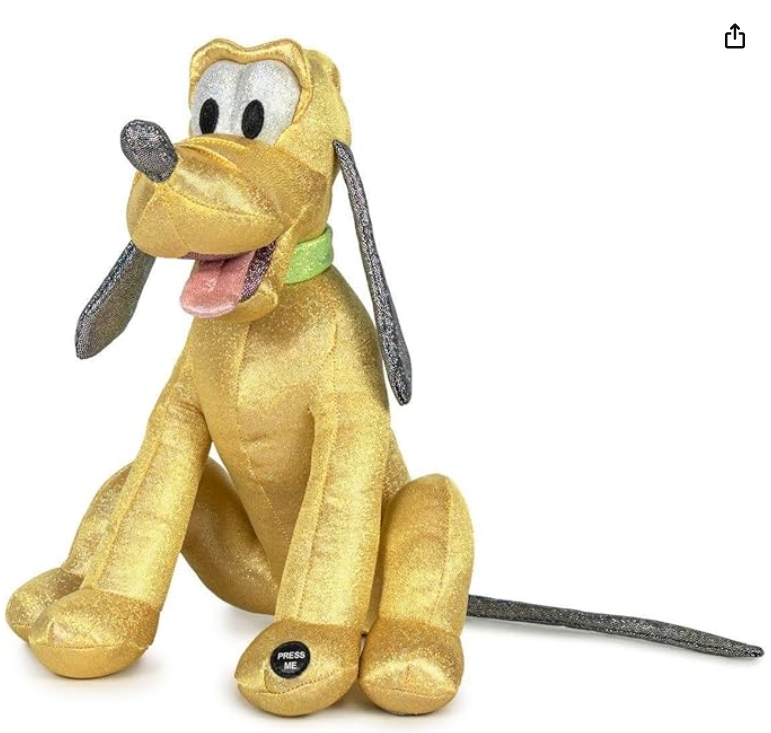 בובת בד פלוטו עם נצנצים Disney 