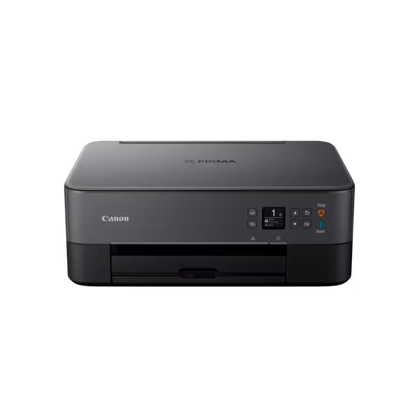 מדפסת הזרקת דיו אלחוטית משולבת 3 ב-1 Canon PIXMA TS5350i צבע שחור (מק"ט 4462C124AA) כולל מסך OLED ודופלקס אוטומטי