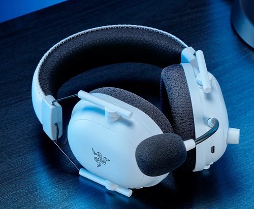 אוזניות גיימינג אלחוטיות צבע לבן Razer BlackShark V2 Pro PS