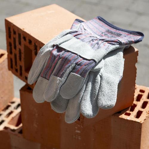 כפפות עבודה- עור  XL, WORK GLOVES LEATHER XL, ברקוד 5400338128530, 106 KRTS74004XL