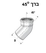 זוית 45 קוטר 40 VALSIR PP3