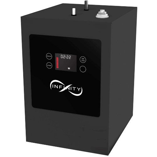 מערכת תת־כיורית עם ברז למים חמים וקרים Infinity Modern - צבע שחור מט