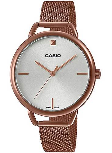 שעון Casio רוז גולד עדין עם רצועת רשת