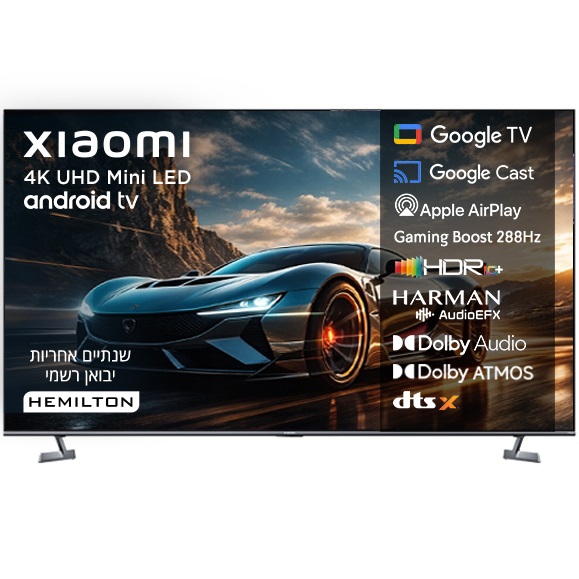 טלוויזיה חכמה 65" Xiaomi MiniLED 4K שיאומי TV S Pro MiniLED 65 (2026) L65MB-SME