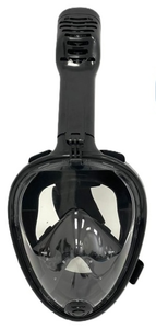 מסכת צלילה פנורמית 180 מעלות עם שנורקל מתקפל SUNRISE SPORT מידה S/M