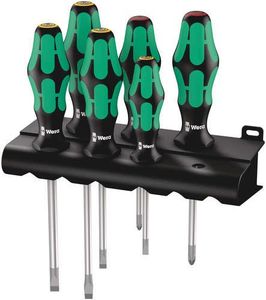 סט מברגים WERA + מתקן תלייה  וורה