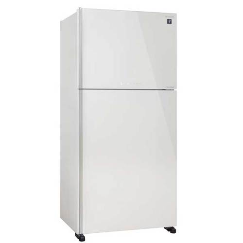 מקרר מקפיא עליון 556 ליטר Sharp SJ-4655W זכוכית לבנה שארפ