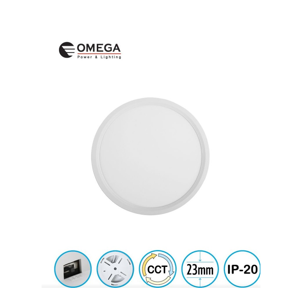 גוף תאורה צמוד תקרה ELEMENT 20W – בטכנולוגיית CCT