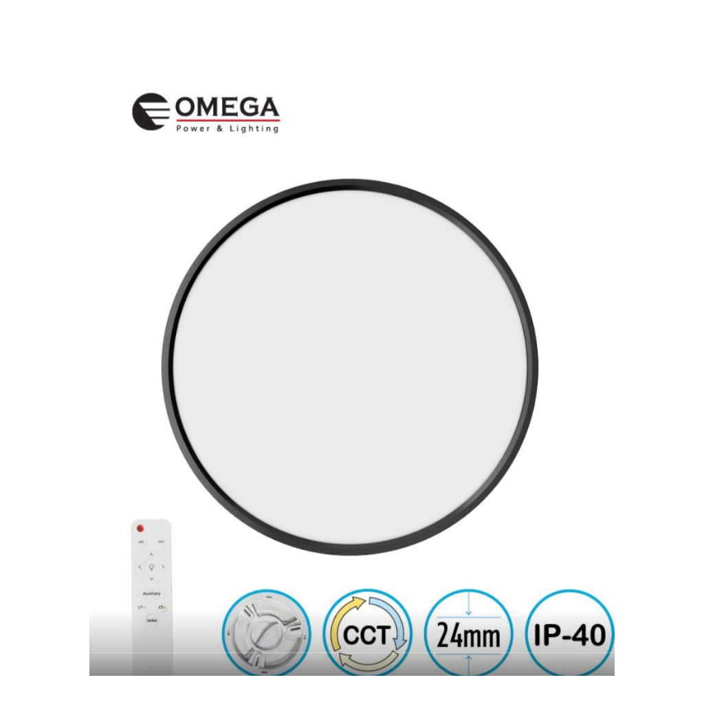 גוף תאורה צמוד תקרה ELEMENT 36W – בטכנולוגיית CCT - דק במיוחד בצבע לבן