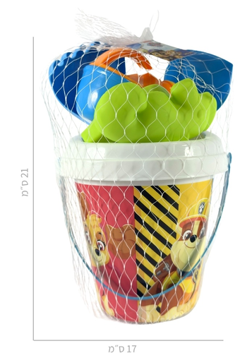 סט כלי חול וים 7 חלקים בעיצוב מפרץ ההרפתקאות
