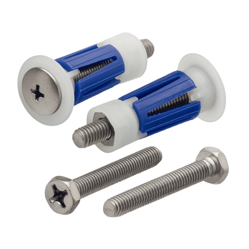 סט ברגים ודיבלים איכותיים תוצרת Haro Germany 406800 לקיבוע מושב אסלה | סגירה עליונה