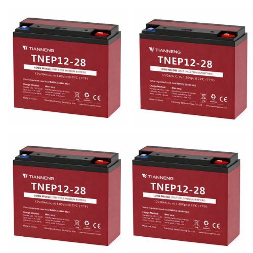 מצבר אטום פריקה עמוקה - TNEP 12V 28Ah 