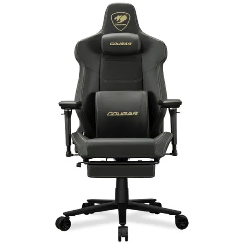 כיסא גיימינג חברת COUGAR דגם Armor Evo-M Gold gaming chair - שחור וזהב