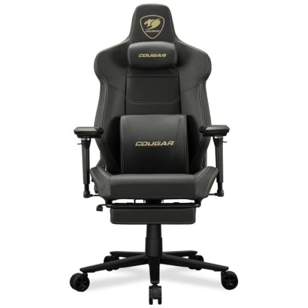 כיסא גיימינג חברת COUGAR דגם Armor Evo-M Gold gaming chair - שחור וזהב