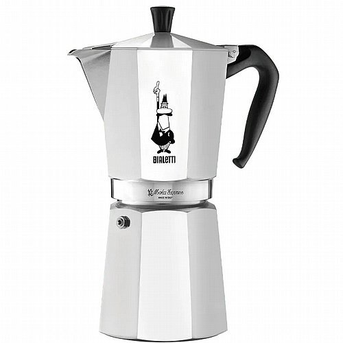מקינטה 18 כוסות Bialetti Moka Express - צבע כסוף