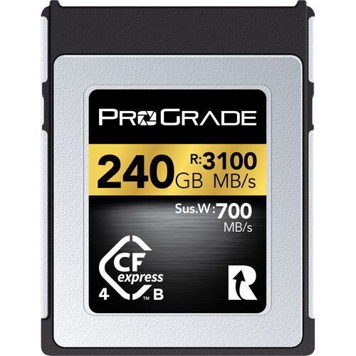 כרטיס זיכרון ProGrade 240GB CFexpress 4.0 Type B Gold 