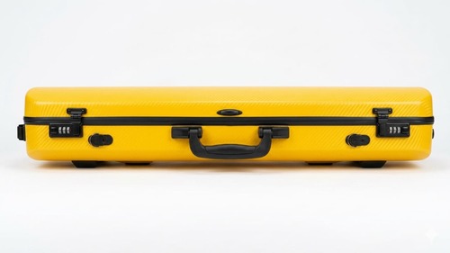 ארגז קשיח לכינור מקרבון בצבע צהוב LE MANS VC-CF420-YW Violin Case Carbon Composite 4/4
