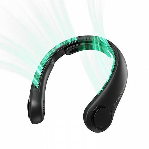 מאוורר צוואר עוצמתי Neck Fan Life 4 USB – צבע שחור פרימיום