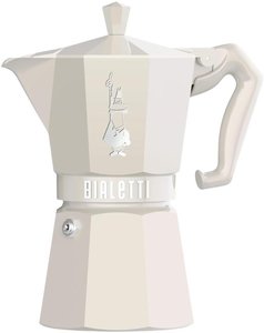 מקינטה ל-6 כוסות קפה Bialetti Moka Exclusive - צבע קרם