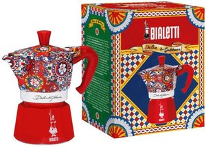 מקינטה 3 כוסות Bialetti Moka Express - מהדורת Dolce & Gabbana - אדום